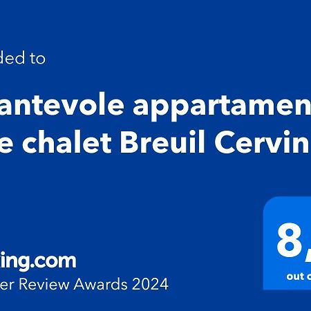 Incantevole Appartamento Stile Chalet Breuil Cervinia 外观 照片
